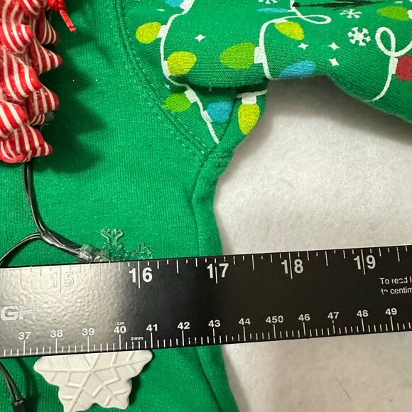 Ugly Christmas Sweater Buddy the Elf LIGHTS UP Tinsel Xmas Party Winner Size XS - Picture 4 of 5